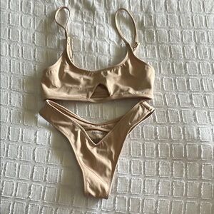 Lahana Swim Tan Bikini Set